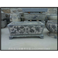 青石雕花鱼缸仿古做旧鱼缸石雕鱼缸销售厂家