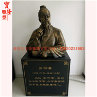 古代医生张仲景人物雕塑玻璃钢仿铜名医雕塑