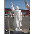 汉白玉伟人雕像**挥手石雕像名人雕像