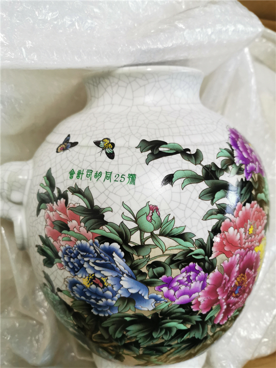 礼品工艺品激光刻字陶瓷花瓶激光雕刻加工精美耐磨不掉