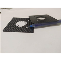碳纤维板激光打孔碳纤维航模配件激光雕刻加工