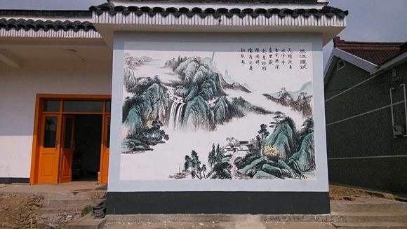 波承接彩绘#宁波承接文化墙 