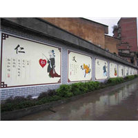 宁波承接文化墙#宁波校园墙绘 