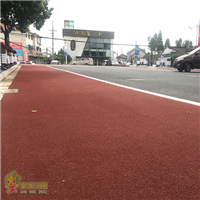 防滑陶瓷颗粒路面厂家彩色路面15年施工经验亨龙中国直供 