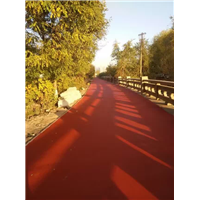 防滑陶瓷颗粒路面材料l彩色公交车道l睿龙中国直供 