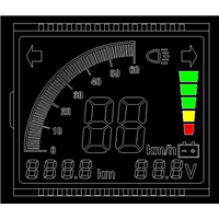 电动车液晶仪表显示屏批发