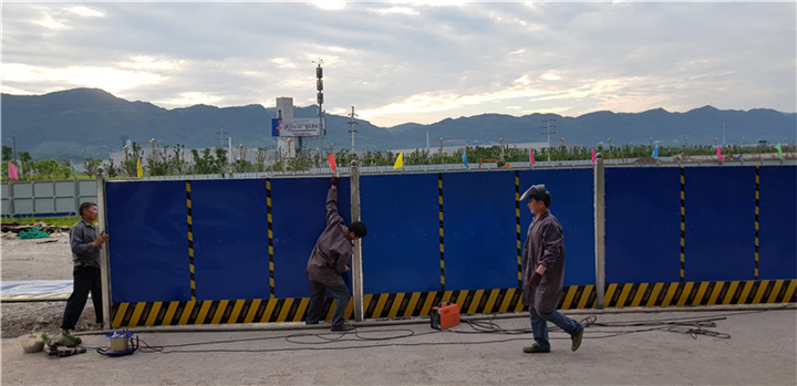 重庆围挡案例-建筑工地施工围挡