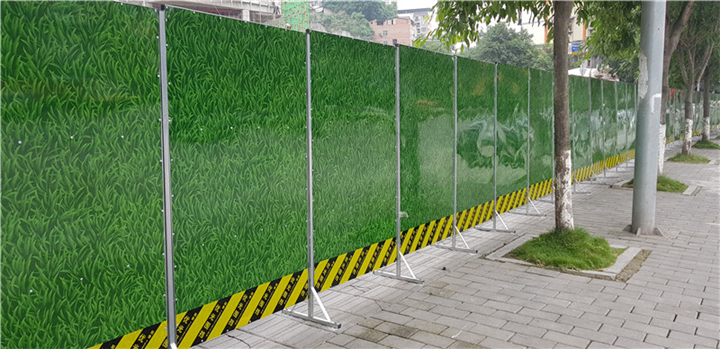 3D打印草坪移动围挡丨重庆围挡出租