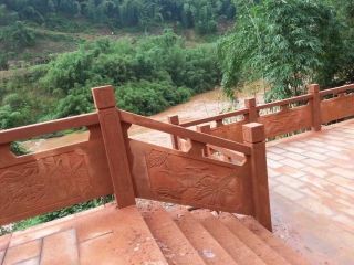 红砂岩栏杆 