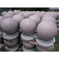 五莲红圆球石材 