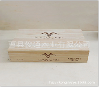 单排六支装实木酒箱523411cm松木