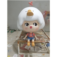 东莞玻璃钢卡通公仔雕塑厂家 