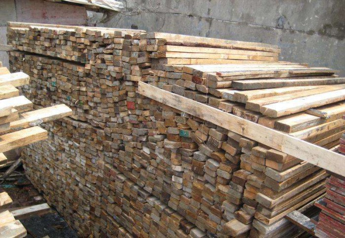 大亚湾废旧建筑工地木方回收公司哪家价格边角公道 