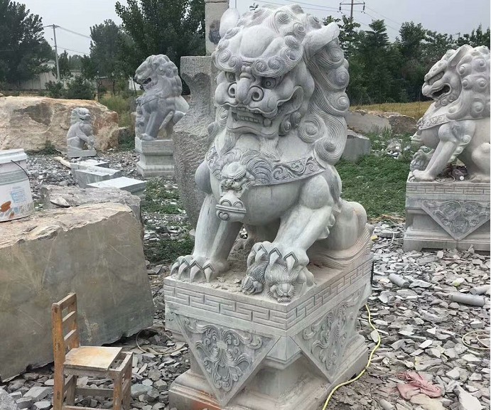 山东嘉祥青石石狮子雕刻多少钱