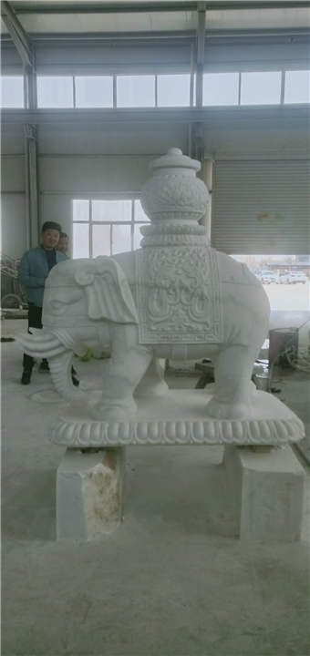 六盘水石雕大象制作