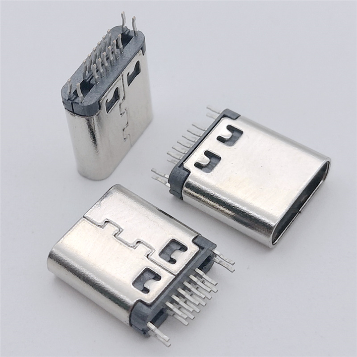手机转接头USB 3.1 TYPE C/F母头 16PIN夹板0.8 无叉脚 
