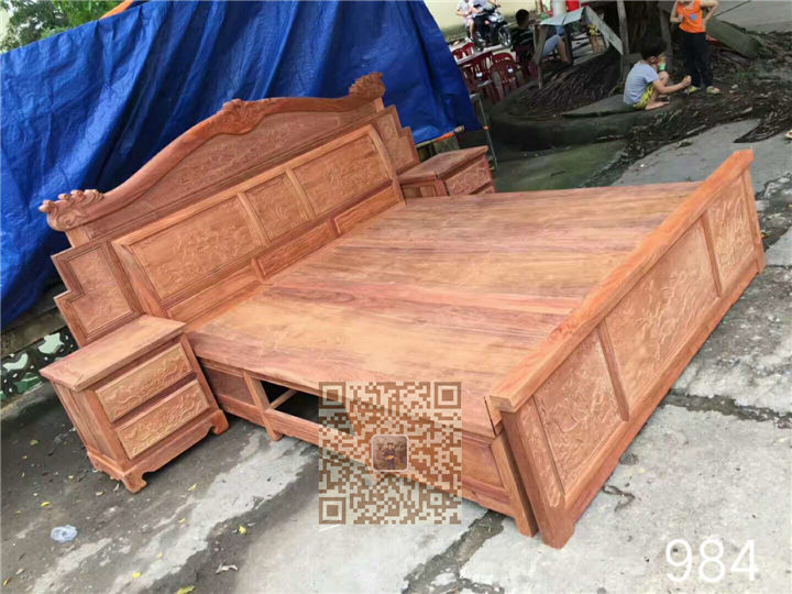 广西红木家具大床系列 40