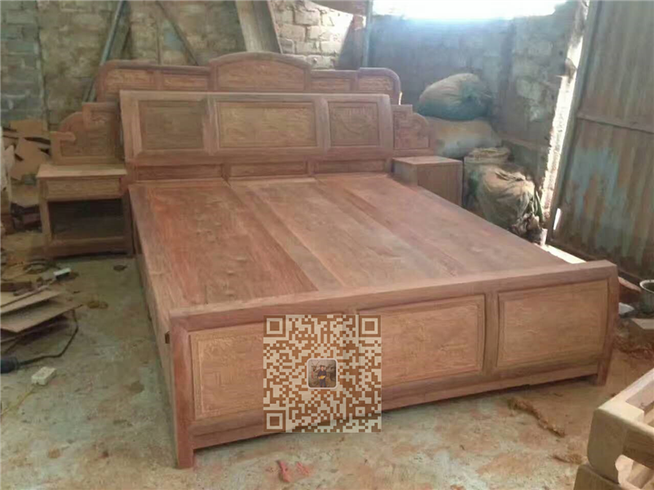 广西红木家具大床系列 8