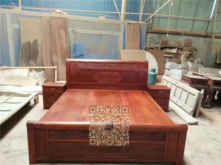 广西红木家具大床系列 2