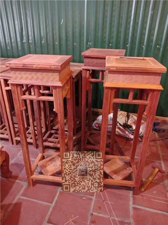 广西红木家具花架系列 8