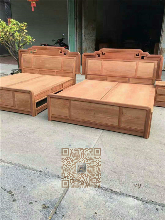 广西红木家具大床系列 16