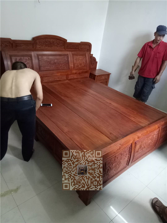 广西红木家具大床系列 4