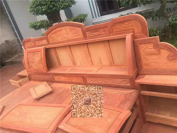 广西红木家具大床系列 47