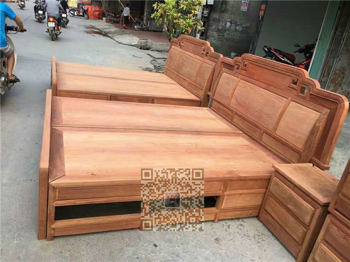广西红木家具大床系列 43