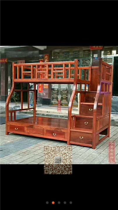 广西红木家具大床系列 17