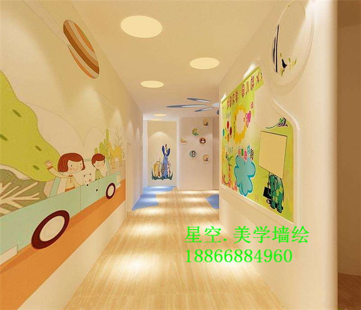 济南墙绘彩绘，济南幼儿园墙绘