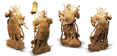 江苏四大天王雕塑定做