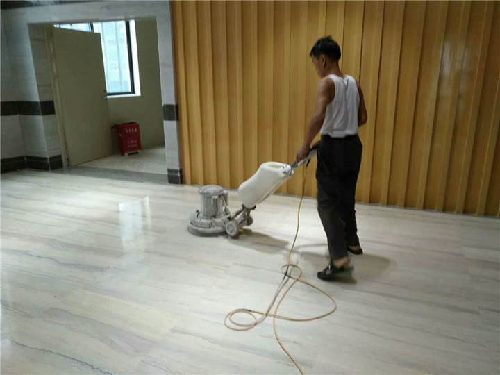 于都江西银行地面抛光 