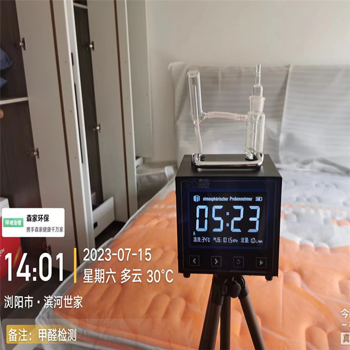 浏阳滨河世家甲醛检测
