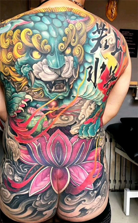 东莞虎门品刺堂纹身满背作品12 