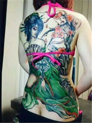 东莞虎门品刺堂纹身满背作品7 
