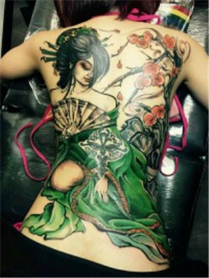 东莞虎门品刺堂纹身满背作品6 