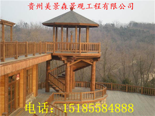 六盘水防腐木凉亭施工 