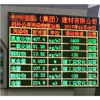郑州环保排放数据公示屏 