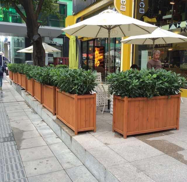 阜阳防腐木花箱 