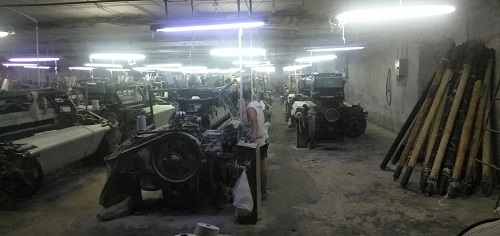 我厂生产涤纶面料 