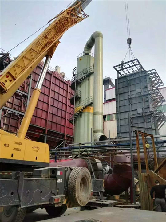 新疆玻璃钢脱硫塔工作原理 