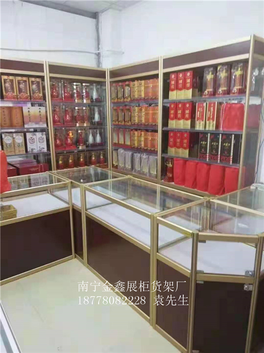 南宁眼镜店货架安装 