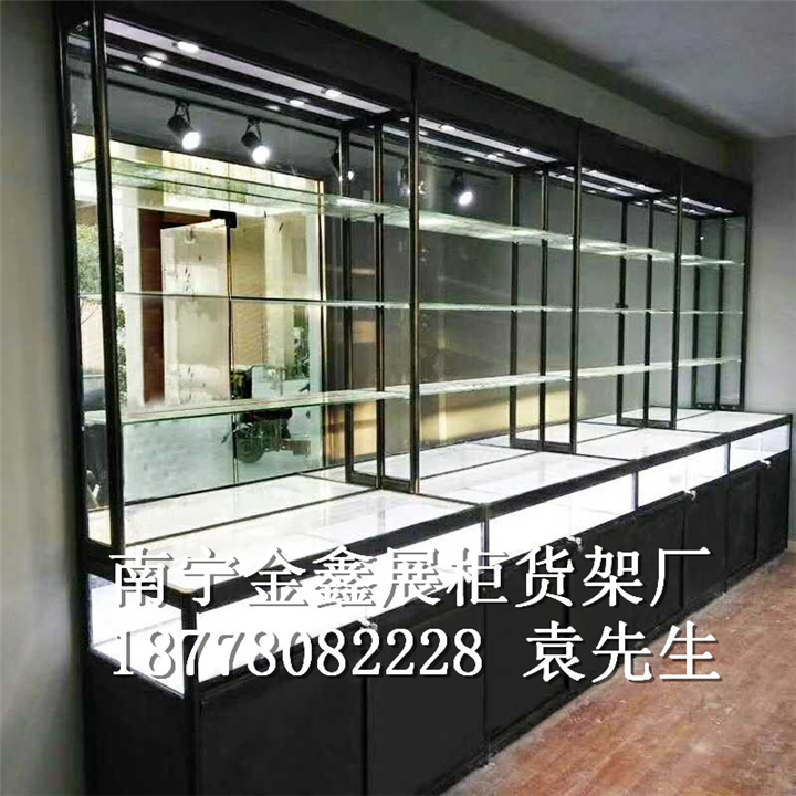 南宁玻璃展柜 
