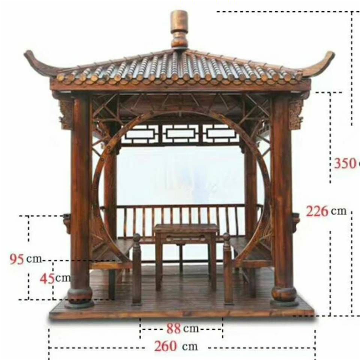 防腐木凉亭