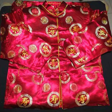 真丝全套寿衣 