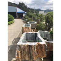 九龙壁石盆底座供应