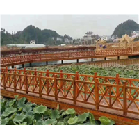 舟山防腐木护栏