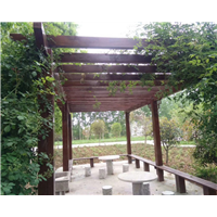 三门峡防腐木花架4