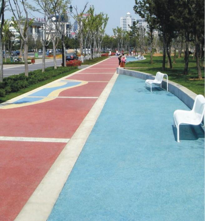 园林城市生态透水混凝土路面 
