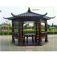 武汉防腐木凉亭5